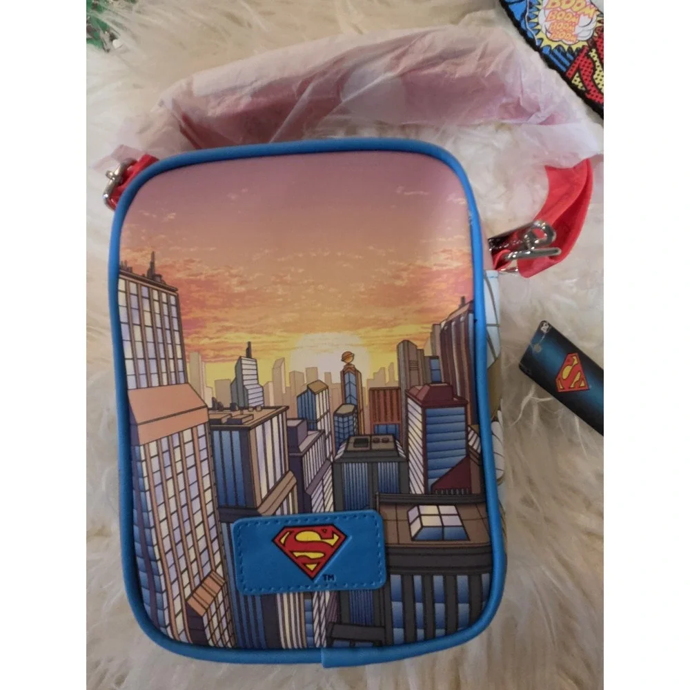 Superman Buckle-Down DC Comics Bifold Wallet, Belt Lunchbox, Plush